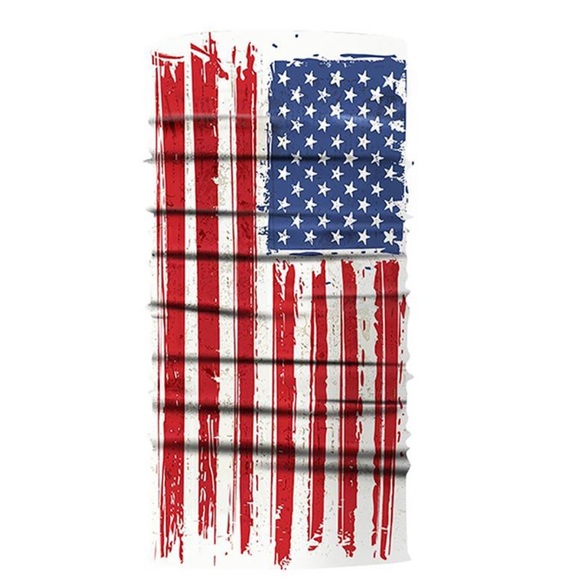 🔥FACE MASK🔥USA FLAG PRINT WINDPROOF SHIELD UNISEX FACE MASK NWT - Picture 2 of 2